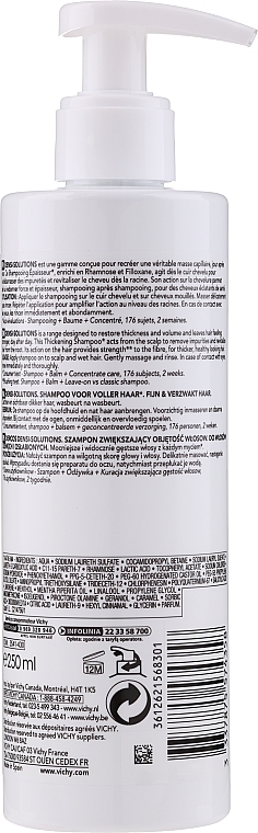 Thin Hair Shampoo - Vichy Dercos Densi-Solutions Shampoo — photo N3