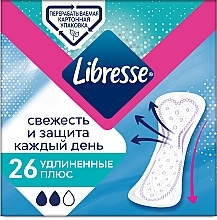 Fragrances, Perfumes, Cosmetics Panty Liners, 26 pcs - Libresse Daily Fresh Plus Long