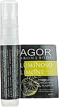 Fragrances, Perfumes, Cosmetics Aromatyczny balsam do ciaia - Agor Aroma Body Luminoso Limone (prybka)