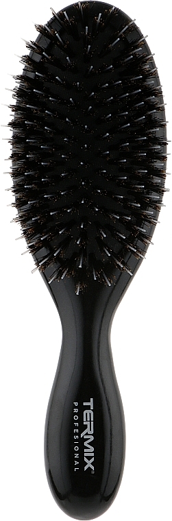 Massage Brush for Hair Extensions, natural fiber, small - Termix Professional — photo N1