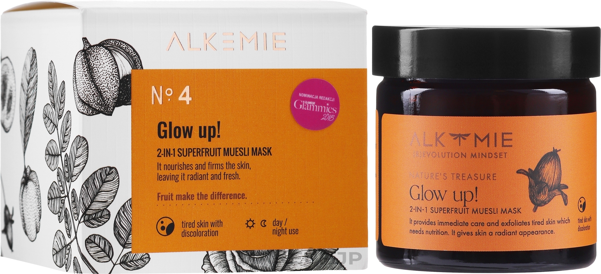 Face Mask - Alkmie Glow Up 2 in 1 Superfruits Mask — photo 60 ml