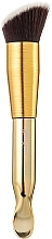 Fragrances, Perfumes, Cosmetics Slanted Powder, Blush & Bronzer Brush with Spatula for Liquid Textures, MB-258 - MaxMar