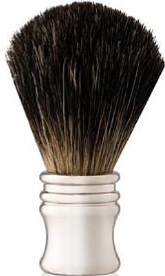 Badger Hair Shaving Brush, metal handle - Golddachs Shaving Brush, Pure Badger, Metal Chrome Handle, Silver — photo N1