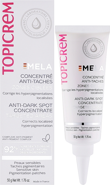 Anti-Pigmentation Spot Concentrate - Topicrem Mela Anti-Spot Concentrate Targeted Areas — photo N2