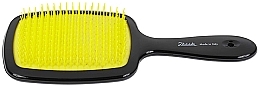 Fragrances, Perfumes, Cosmetics Hair Brush, black/yellow - Janeke Superbrush