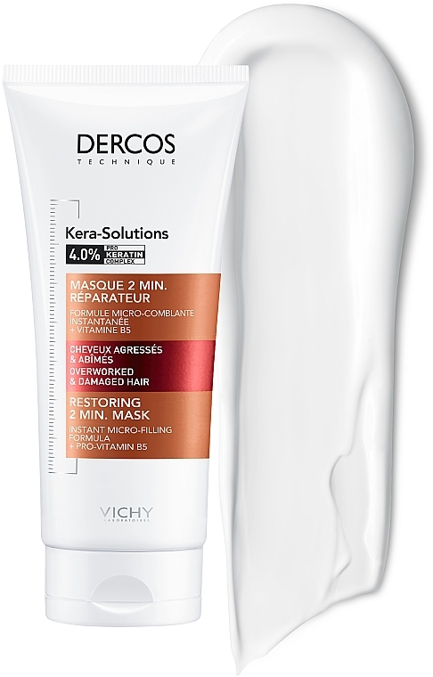 Repair Mask for Damaged Weak Hair - Vichy Dercos Kera-Solutions Conditioning Mask — photo N8