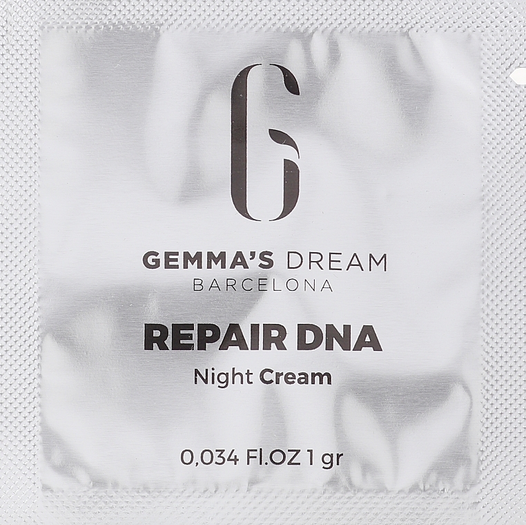 GIFT! Nourishing & Repairing Night Cream - Gemma's Dream Repair DNA Stem Cells Cream (sample) — photo N1