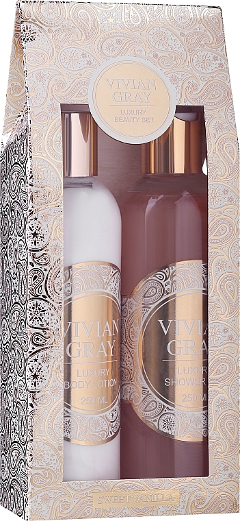 Set - Vivian Gray Romance Sweet Vanilla Set (b/lot/250ml + sh/gel/250ml) — photo N1