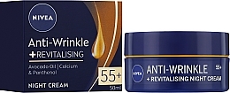 Night Cream "Youth Energy + Revitalization" 55+ - NIVEA Anti-Wrinkle Revitalizing Night Cream 55+ — photo N2