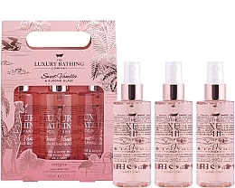 Fragrances, Perfumes, Cosmetics Set - Grace Cole The Luxury Bathing Sweet Vanilla & Almont Glaze Set (b/spray/3x100ml)