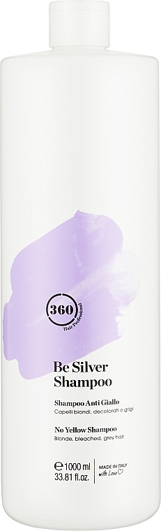 Anti-Yellow Hair Shampoo 'Silver Blonde' - 360 Be Silver Shampoo — photo N3