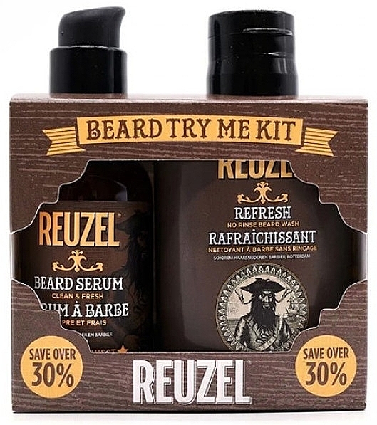 Set - Reuzel Clean & Fresh Beard Try Me Kit (serum/50g + shampoo/100ml ) — photo N9