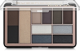 Eye & Face Makeup Palette - Merci Eyeshadow & Highlighter + Eyebrow Powder — photo N4