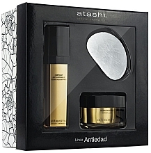 Fragrances, Perfumes, Cosmetics Set - Atashi Anti-aging Set (f/ser/50 ml + f/cr/50 ml + f/massager/1 pcs)