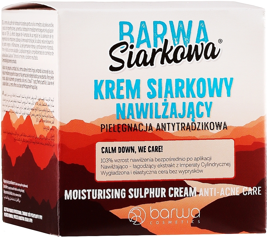 Deep Moisturizing Sulfur Cream - Barwa Sulphuric Cream Prolonged Moisturising — photo N1