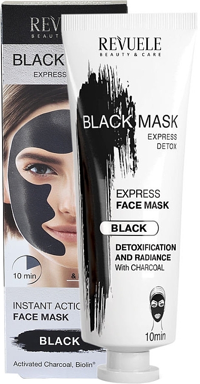 Instant Express Face Mask - Revuele Express Detox Black Mask — photo N5