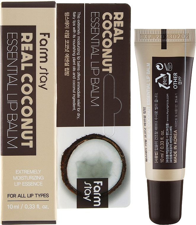 Coconut Lip Balm - FarmStay Real Coconut Essential Balm — photo N5