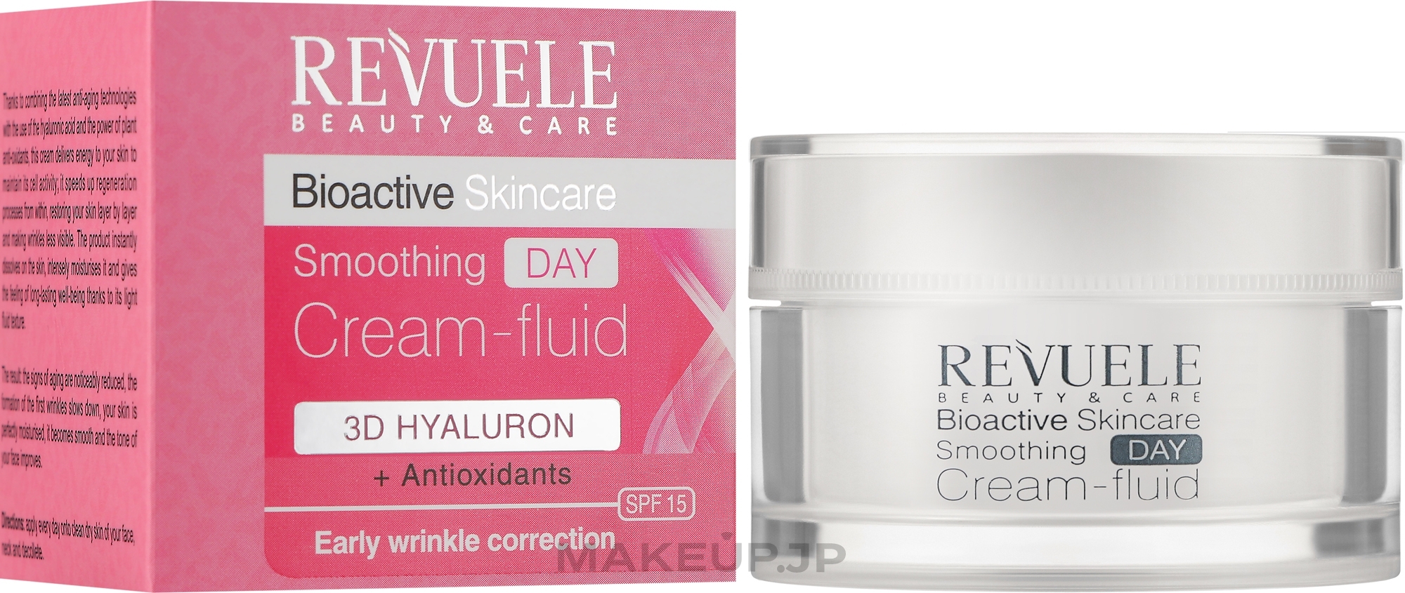 Day Cream-Fluid - Revuele Bioactive Skincare 3D Hyaluron Smoothing Day Cream-Fluid — photo 50 ml