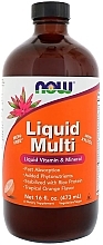 Fragrances, Perfumes, Cosmetics Liquid Multivitamin, orange - Now Foods Liquid Multi Tropical Orange