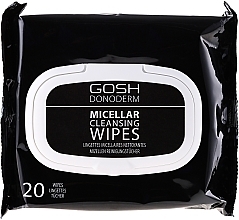 Fragrances, Perfumes, Cosmetics Micellar Makeup Remover Wipes - Gosh Donoderm Micellar Cleansing Wipes