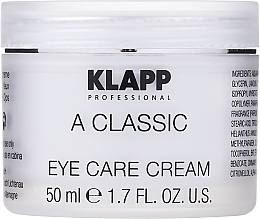 Eye Cream "Vitamin A" - Klapp A Classic Eye Care Cream — photo N3