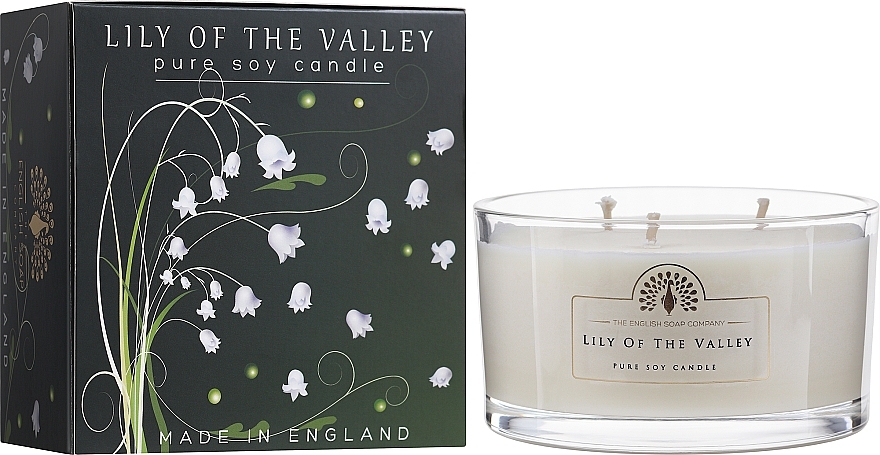 Scented Candle 'Lilly of the Valley' - The English Soap Company Lily Of The Valley Triple Wick Candle — photo N25