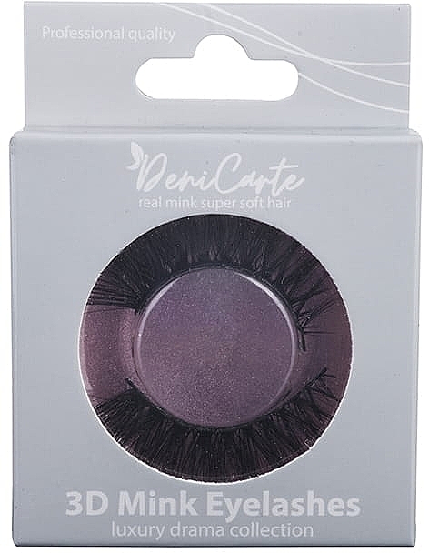 False Lashes with Elastic Band, 3D-04 - Deni Carte 3D Mink Eyelashes — photo N8