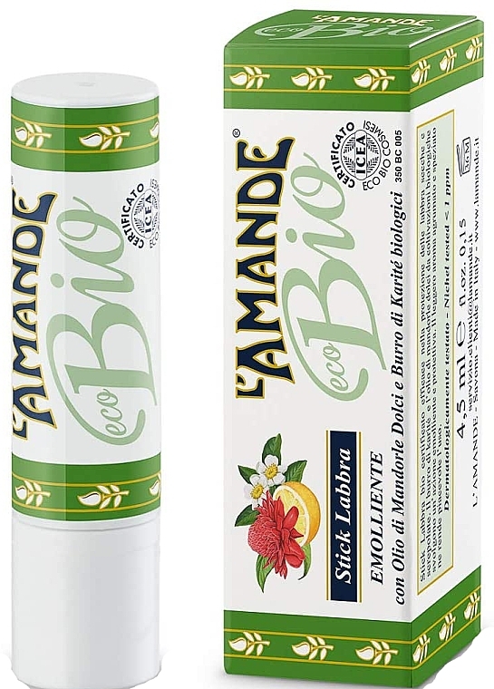 Softening Lip Balm - L'Amande Eco Bio Softening Lip Balm — photo N1