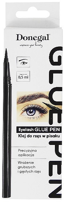 False Lash Glue in Pen, 4434, black - Donegal Glue Pen — photo N1