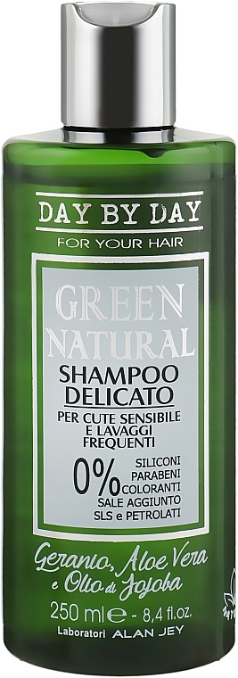 Delicate Shampoo for Sensitive Scalp & Frequent Use - Alan Jey Green Natural Delicate Shampoo — photo N1