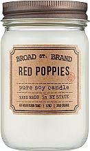 Kobo Broad St. Brand Red Poppies - Scented Candle — photo N8