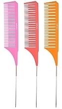 Highlighting Brush Set, 3 pieces - Bifull Professional Special For Highlights Comb Set — photo N1