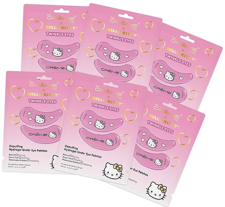 Depuffing Hydrogel Under Eye Patch - The Creme Shop x Hello Kitty Twinkle Eyes Depuffing Hydrogel Under Eye Patch — photo N1
