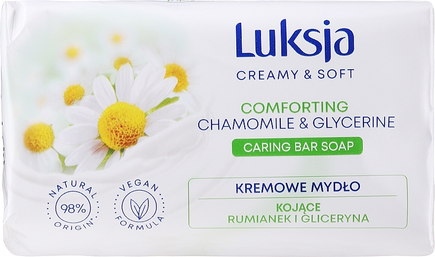 Chamomile & Glycerin Cream Soap - Luksja Camomile Glycerine Soap — photo N4