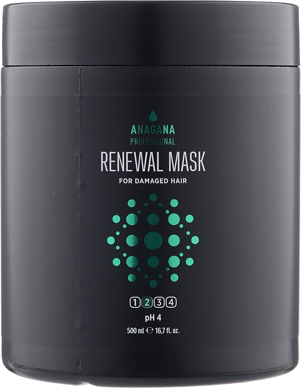 Repairing Mask for Damaged Hair - ANAGANA Renewal Mask For Damaged Hair 2 pH 4 — photo N2