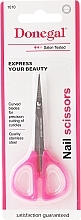 Cuticle Scissors, plastic handles, 1010, pink - Donegal — photo N1