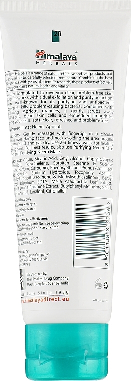 Neem Face Cleansing Scrub - Himalaya Herbals Purifying Neem Scrub — photo N3