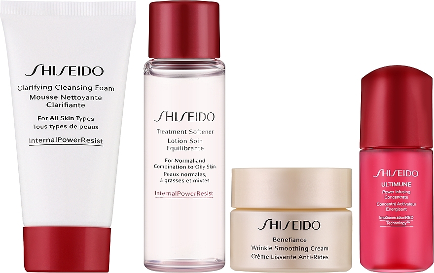 Set - Shiseido Benefiance Starter Kit (f/cr/30ml + clean/foam/30ml + f/lot/30ml + f/conc/10ml) — photo N3