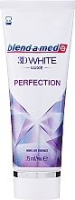 Fragrances, Perfumes, Cosmetics Toothpaste "Perfection" - Blend-a-med 3D White Luxe Perfection