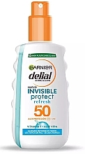 Sunscreen Spray - Garnier Delial Ambre Solaire Invisible Protect Refresh Spray SPF50 — photo N5