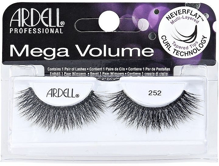 False Lashes - Ardell Mega Volume 252 Black  — photo N2