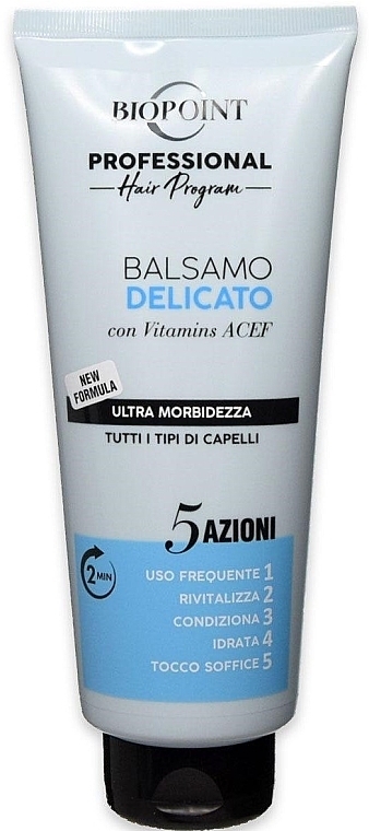 Conditioner for All Hair Types - Biopoint Delicate Balsamo — photo N1