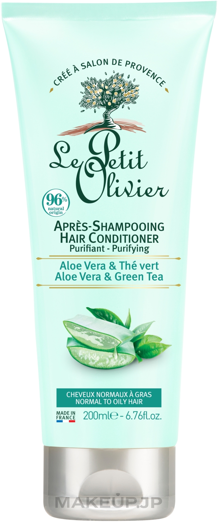 Normal & Oily Hair Conditioner - Le Petit Olivier Aloe Vera & Green Tea — photo 200 ml