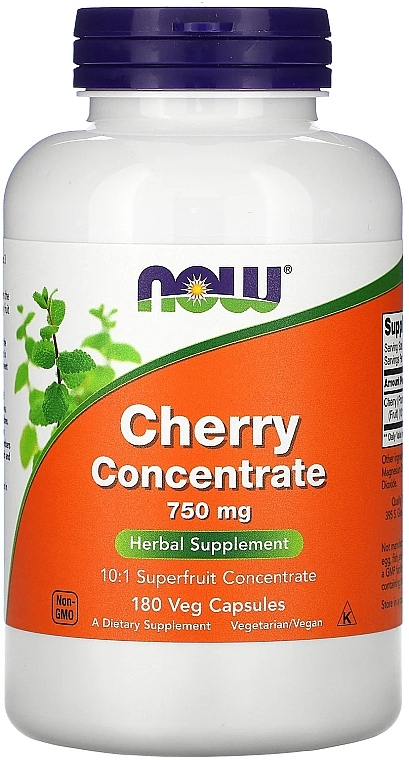 Cherry Concentrate, 750mg - Now Foods Cherry Concentrate — photo N3