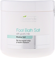 Fragrances, Perfumes, Cosmetics Foot Bath with Goat's Milk - Bielenda Professional Foot Bath Salt With Goat's Milk