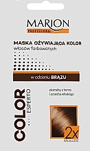 Fragrances, Perfumes, Cosmetics Color Preservation Mask for Dark Hair - Marion Color Esperto Hair Mask (sample)