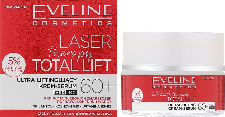 Lifting Cream-Serum - Eveline Cosmetics Laser Therapy Total Lift — photo N2