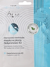 Fragrances, Perfumes, Cosmetics Moisturizing Sheet Mask - APIS Professional Second Skin Effect 4D Hyaluronic Sheet Mask