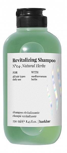 Natural Herbs Shampoo - Farmavita Back Bar No4 Revitalizing Shampoo Natural Herbs — photo N1