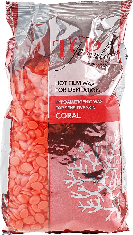 Depilatory Wax Granules "Top Formula. Coral" - Italwax Top Formula Coral — photo N16